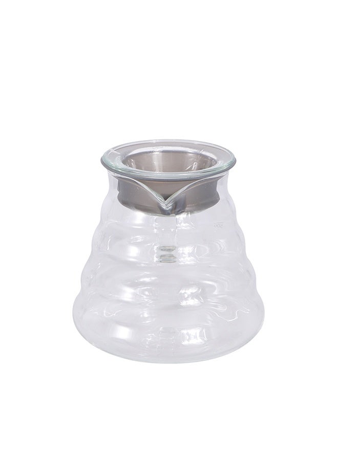Noon East Coffee Server – Heat-Resistant Glass Carafe for Fresh Brewed Coffee - White 600ml - Image 2